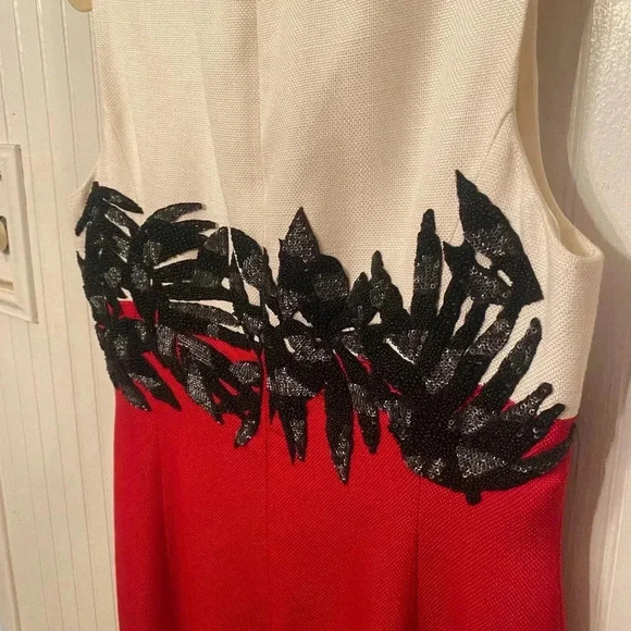 Carlisle Black Label Red White and Black Dress - Picture 7 of 12